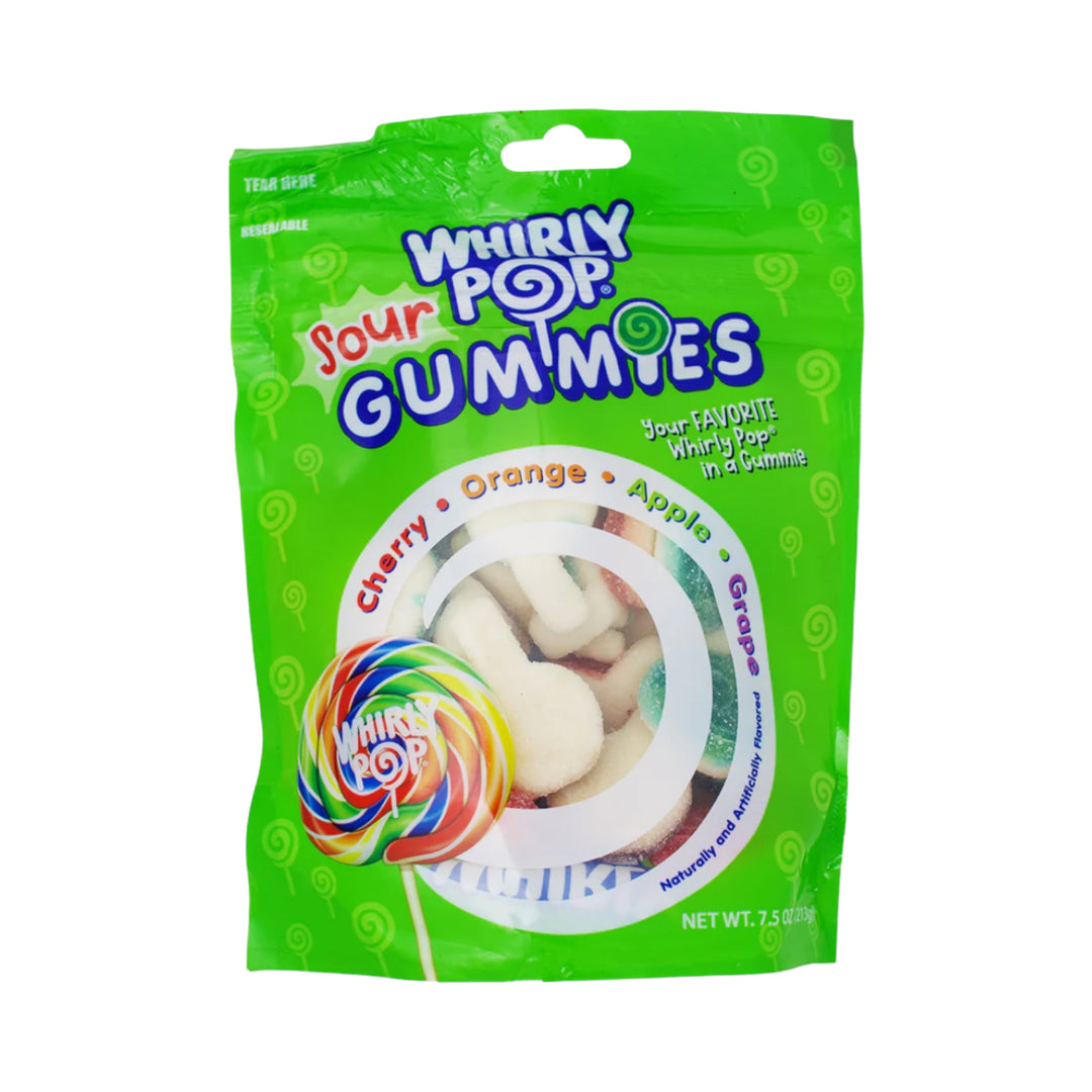 Adams and Brooks Whirly Pop Gummies Sour