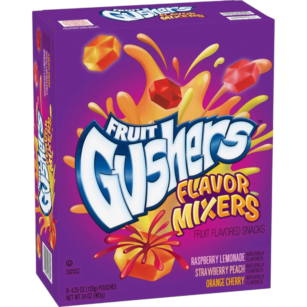 Fruit Gushers 8 Packs Box