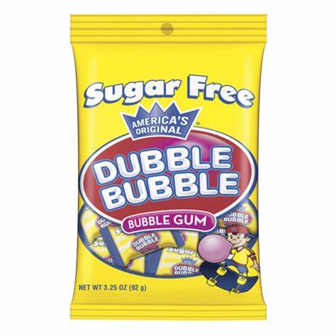 Dubble Bubble Sugar Free Peg Bag