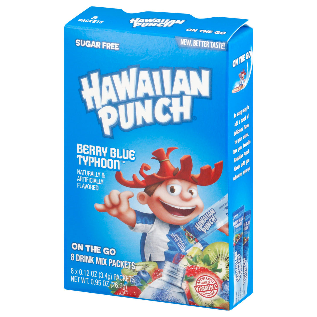 Hawaiian Punch Berry Blue Typhoon Sugar Free On The Go