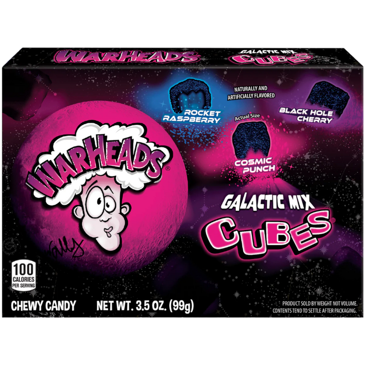 Warheads Galactic Cubes Theatre Box 3.5oz