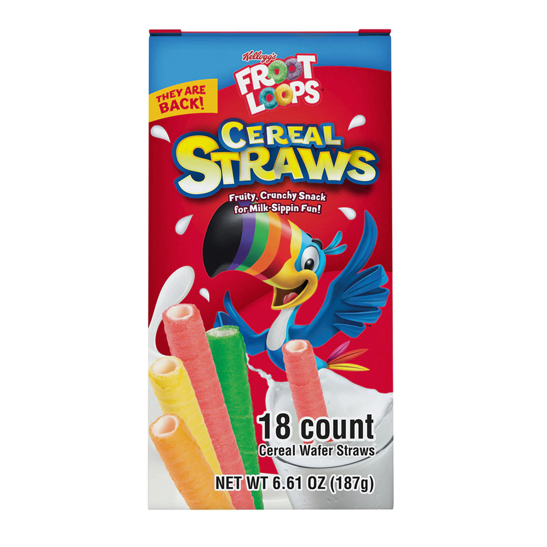 Froot Loops Cereal Straws 18 Count 187g