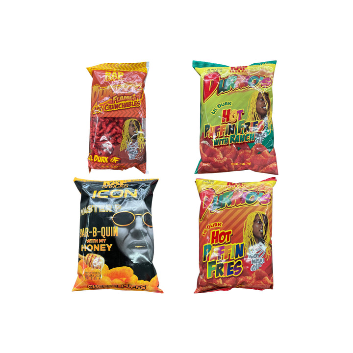 Rap Snacks Puff's and Crunchables
