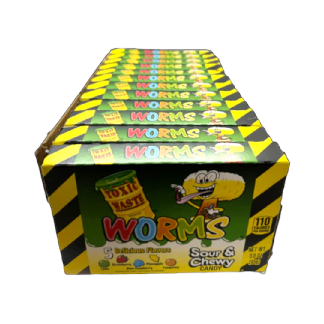 Toxic Waste Worms Theater box Case Of 12