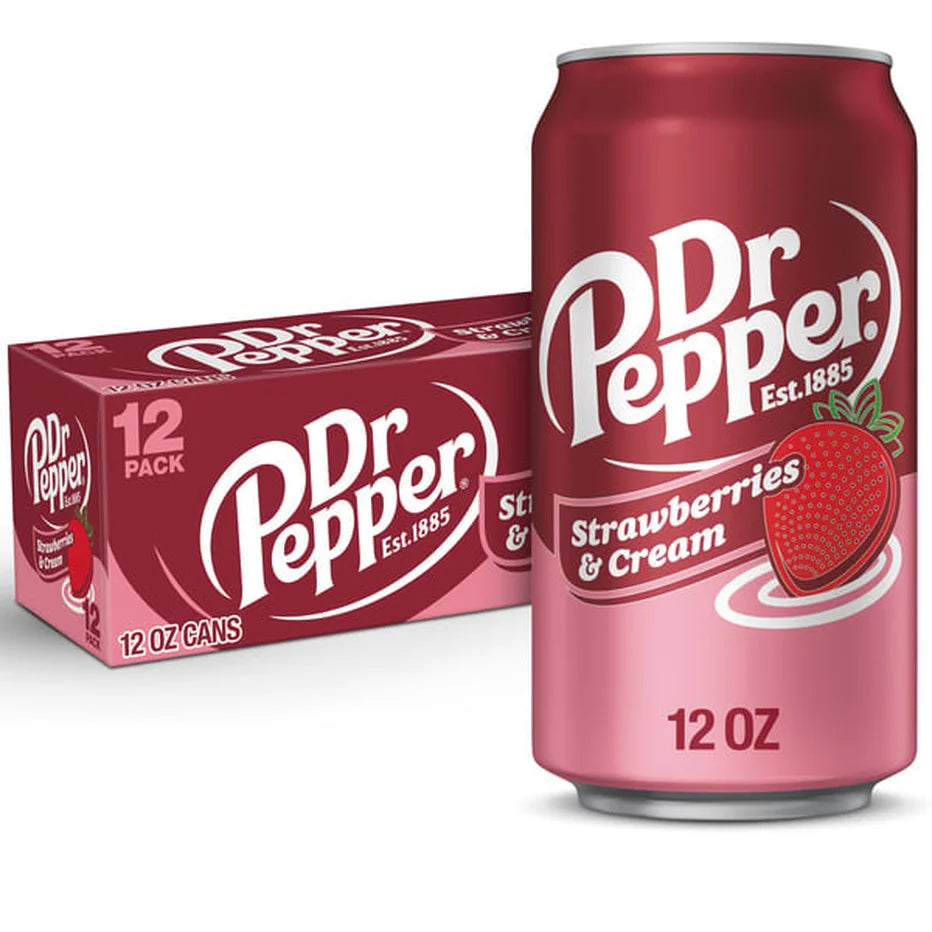 Dr Pepper Strawberries and Cream Can